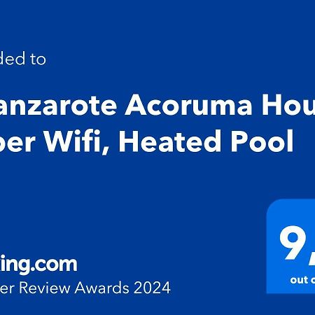 Eslanzarote Acoruma House, Super Wifi, Heated Pool Güime Extérieur photo